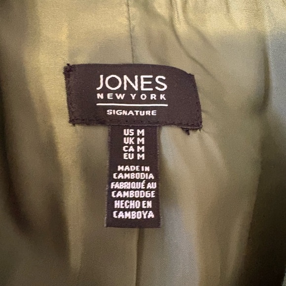 Jones New York Olive Green Women's Blazer - Picture 2 of 5
